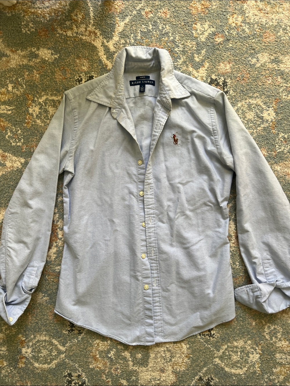 Ralph Lauren Light Blue Button-Down Shirt slim fit